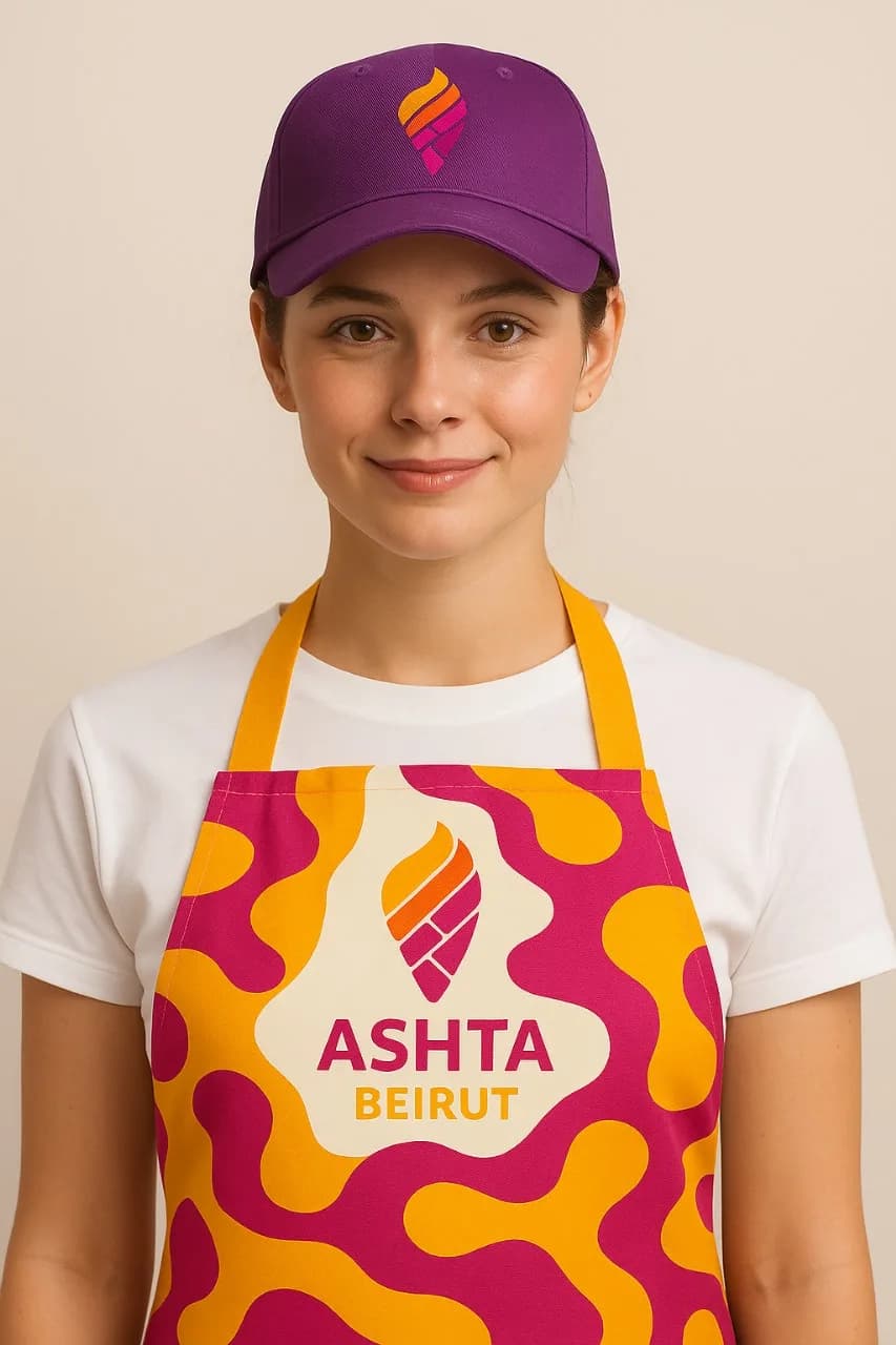 Ashta Beirut server scooping ice cream